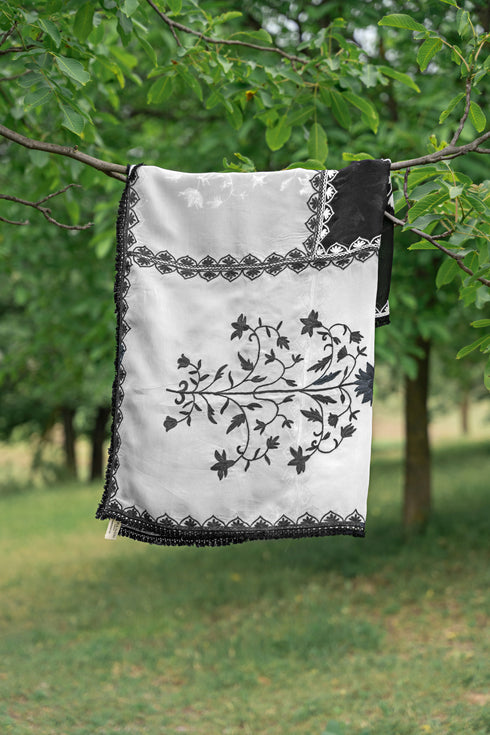 Talash Hand-Embroidered Scarf